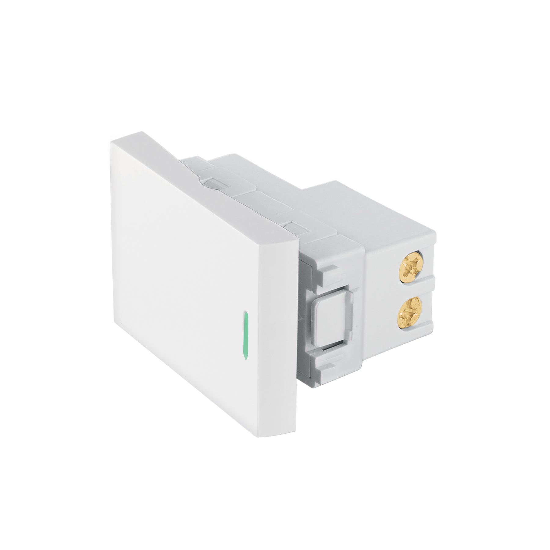 Interruptor sencillo blanco de 1.5 módulos, línea Lisboa | APSE15-LB | 47941