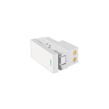 Interruptor de 3 vías blanco de 1 módulo, línea Lisboa | APSE-ELB | 47943