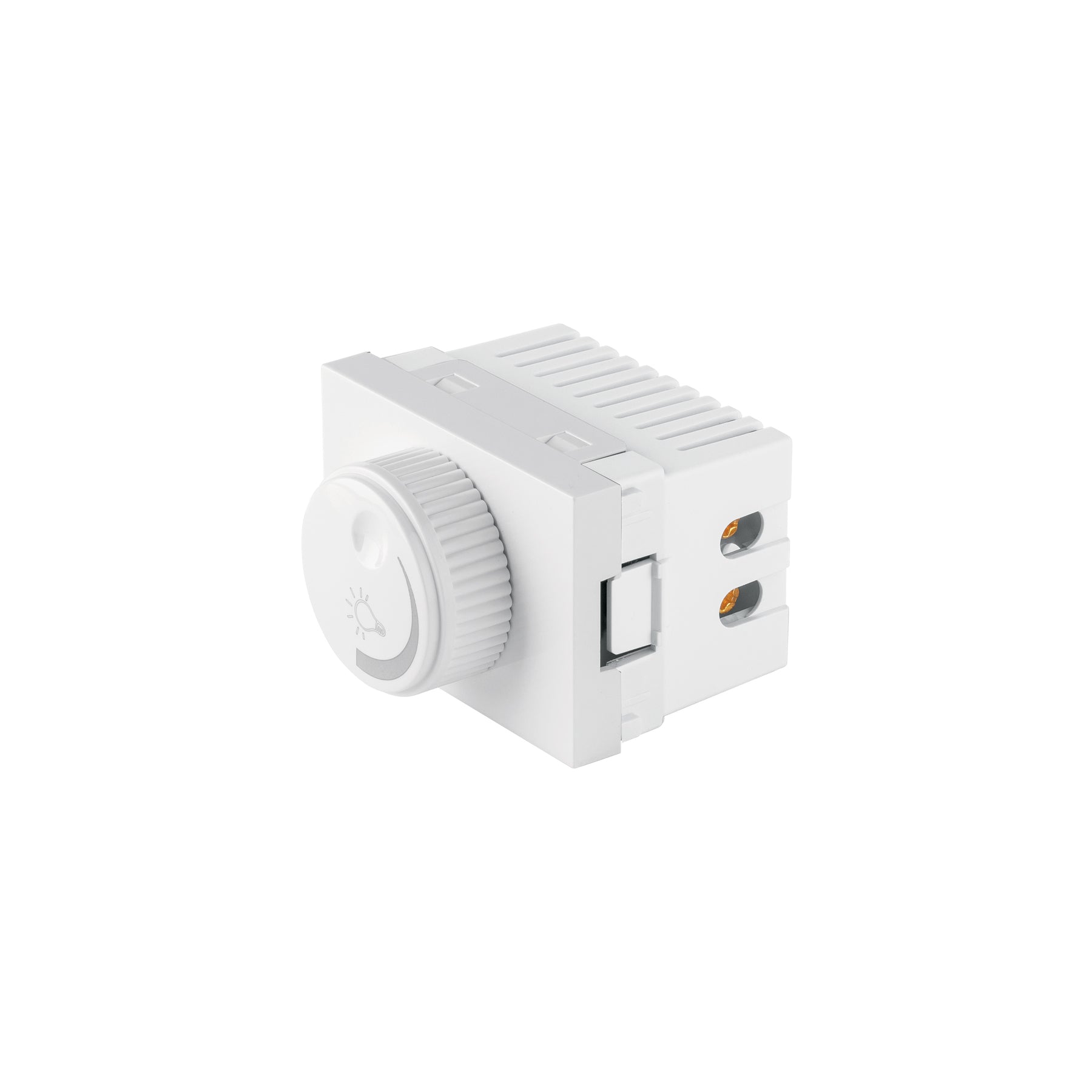 Dimmer giratorio blanco de 1.5 módulos, línea Lisboa | DIM15-LB | 47953