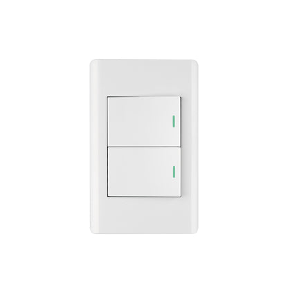 Placa armada blanca 1 interruptor y 1 de 3vías 1.5mód, Lisbo | PA-APDO15-ELB | 47961