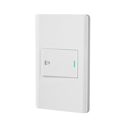 Placa armada blanca 1 interruptor de timbre 1.5 mód, Lisboa | PA-TI-LB | 47963