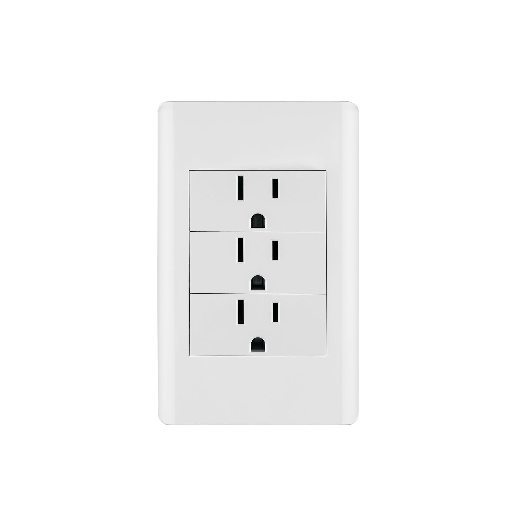 Placa armada blanca 3 contactos 1 módulo, Lisboa, Volteck | PA-COTR-LB | 47970