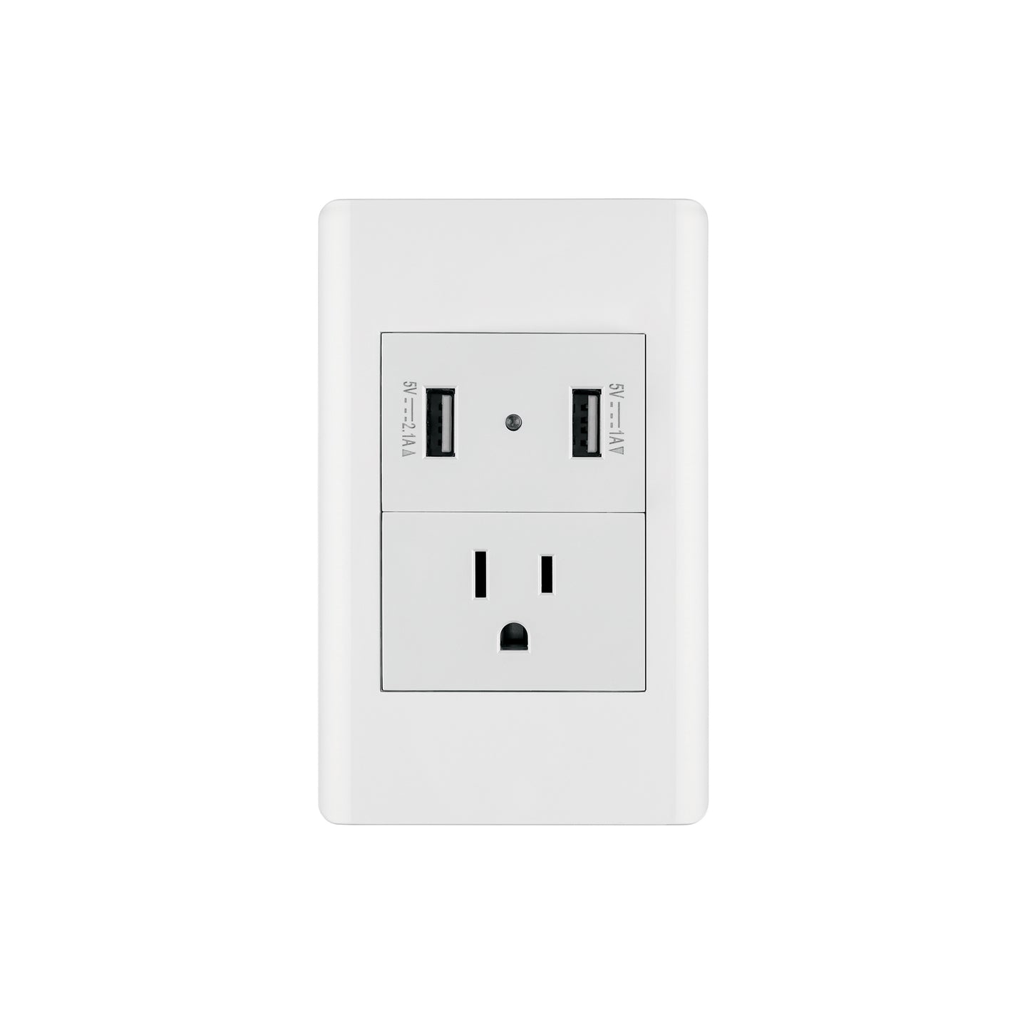 Placa armada blanca contacto y 2 puertos USB 1.5 mód, Lisboa | COUSB-LB | 47971