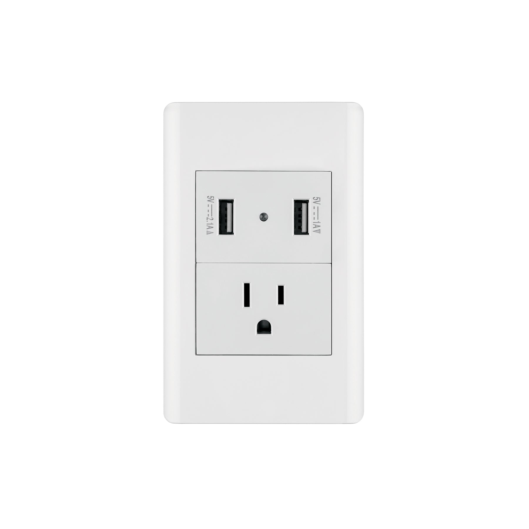 Placa armada blanca contacto y 2 puertos USB 1.5 mód, Lisboa | COUSB-LB | 47971