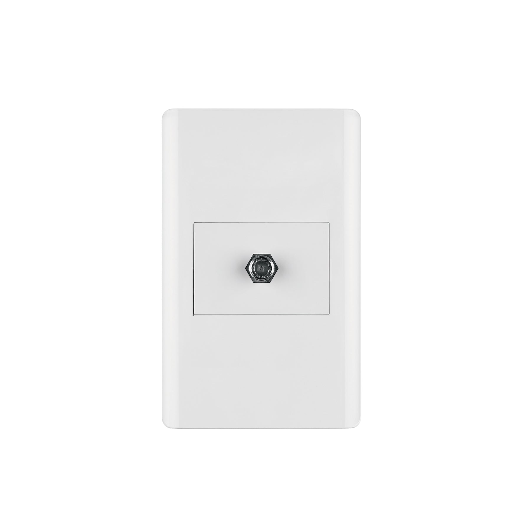 Placa armada blanca 1 toma de TV, 1.5 módulos, Lisboa | PA-TV-LB | 47972