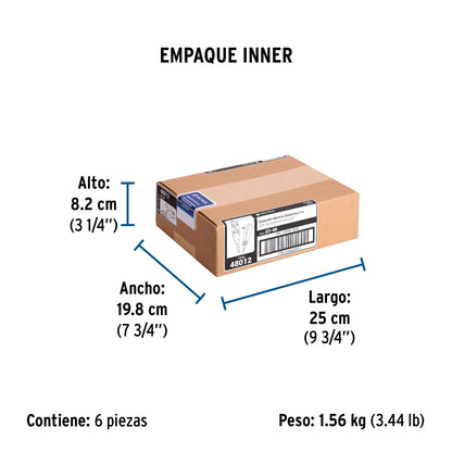 Extensión eléctrica doméstica 4 m clavija plana, blanca | ED-4B | 48012