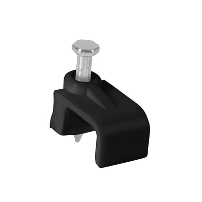 Bolsa con 20 grapas negras de 6 x 9.5 mm para cable plano | GPL-10N | 48035
