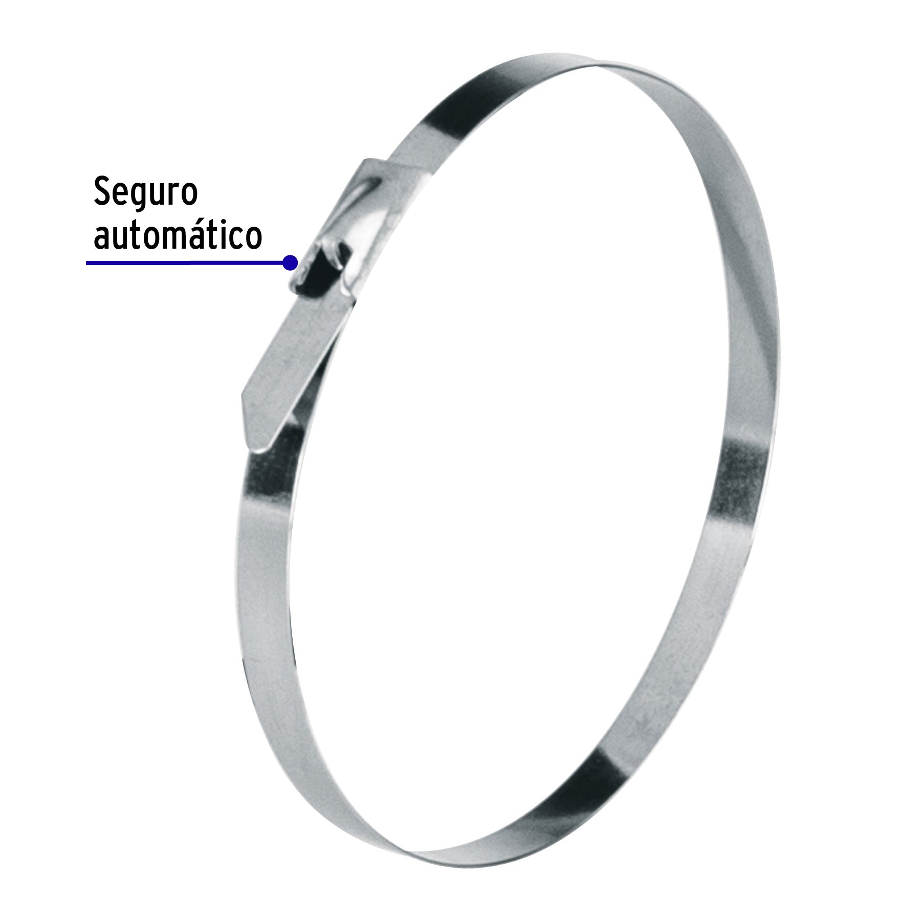 Bolsa con 10 cinchos de 20 cm,acero inoxidable,99 lb,VOLTECK | CINM-20020 | 48039