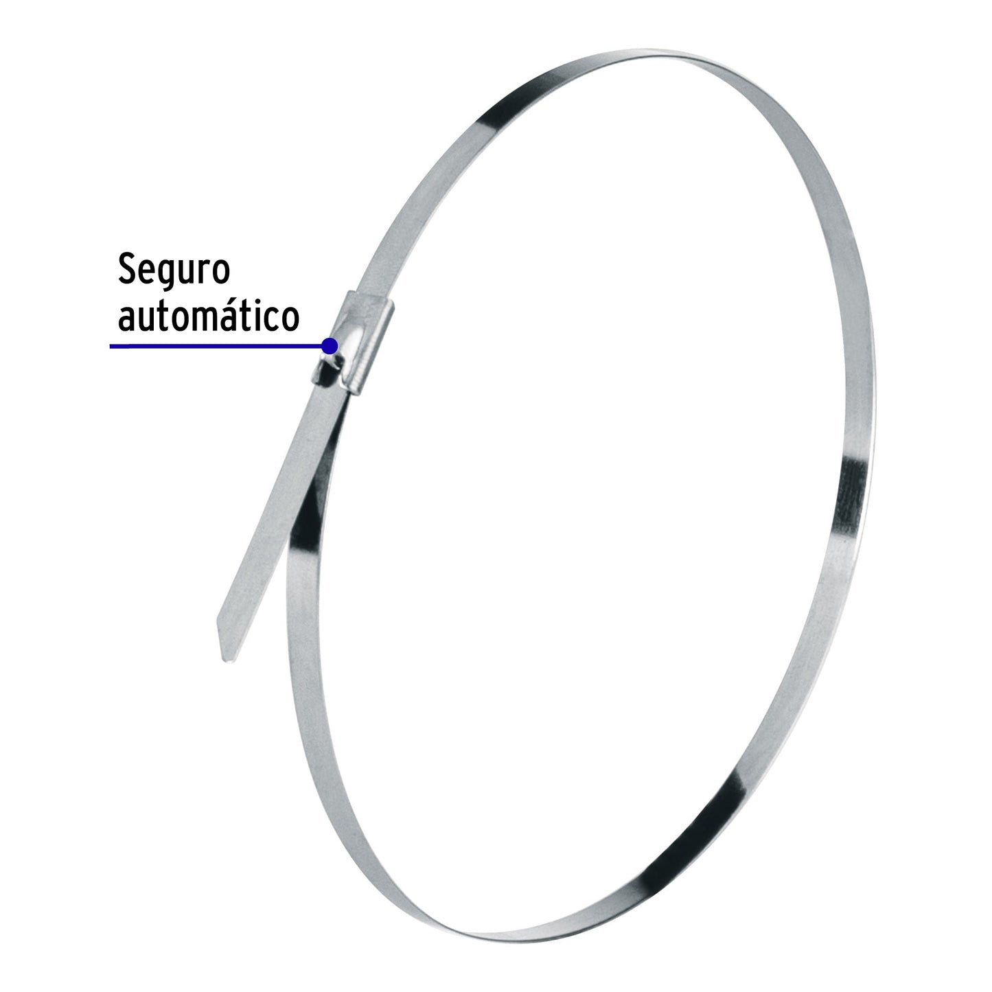 Bolsa con 10 cinchos de 36 cm,acero inoxidable,99 lb,VOLTECK | CINM-20036 | 48041