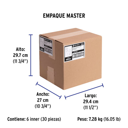 Extensión eléctrica de uso rudo 2 m 2x16 AWG, Volteck | ER-2X16 | 48042