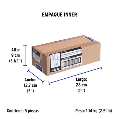 Extensión eléctrica de uso rudo 2 m 2x16 AWG, Volteck | ER-2X16 | 48042
