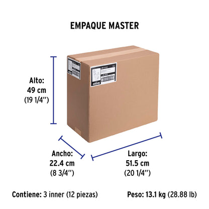 Extensión eléctrica de uso rudo 10 m 2x16 AWG, Volteck | ER-10X16 | 48046