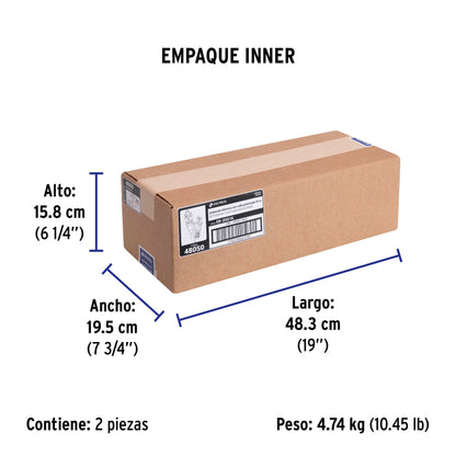 Extensión eléctrica de uso rudo 25 m 2x16 AWG, Volteck | ER-25X16 | 48050