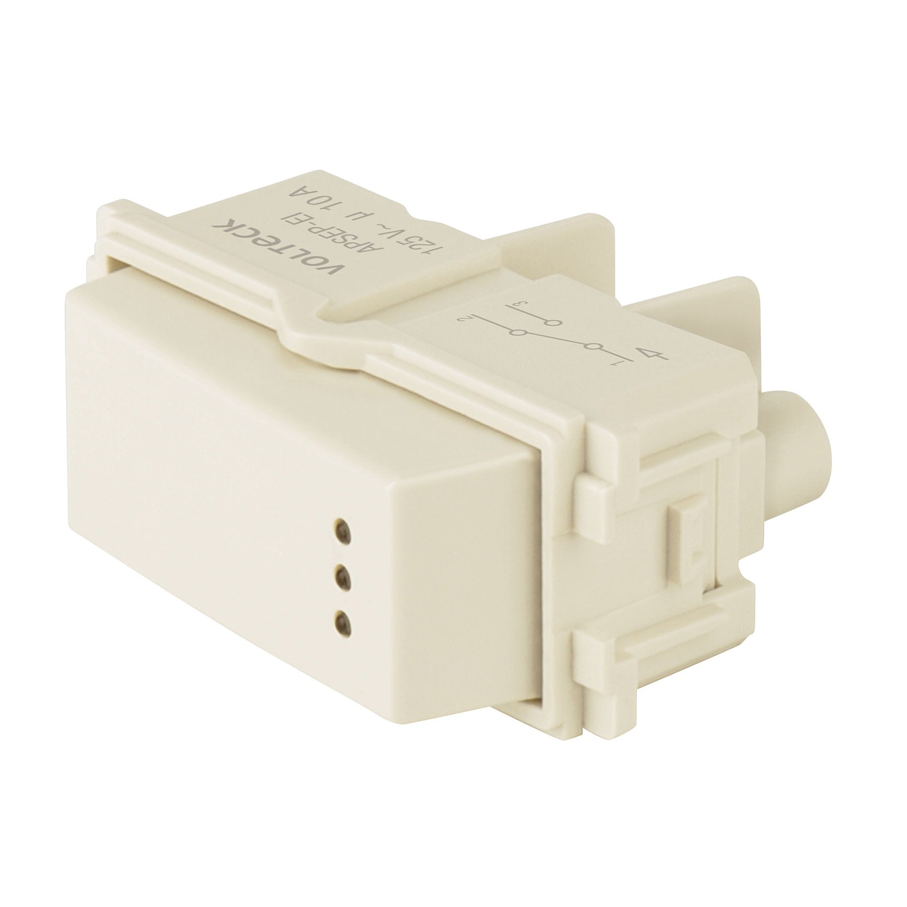 Interruptor de 3 vías con luz piloto, línea Italiana, marfil | APSEP-EI | 48056