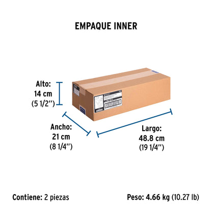 Extensión reforzada aterrizada 15 m 3x14 AWG, Volteck | ERA-15X14 | 48068