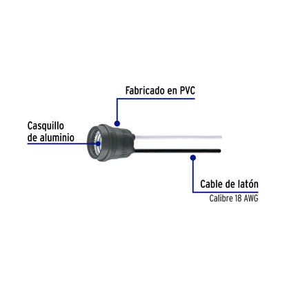 Portalámpara de PVC para intemperie, a granel, Volteck | POIN-10G | 48093