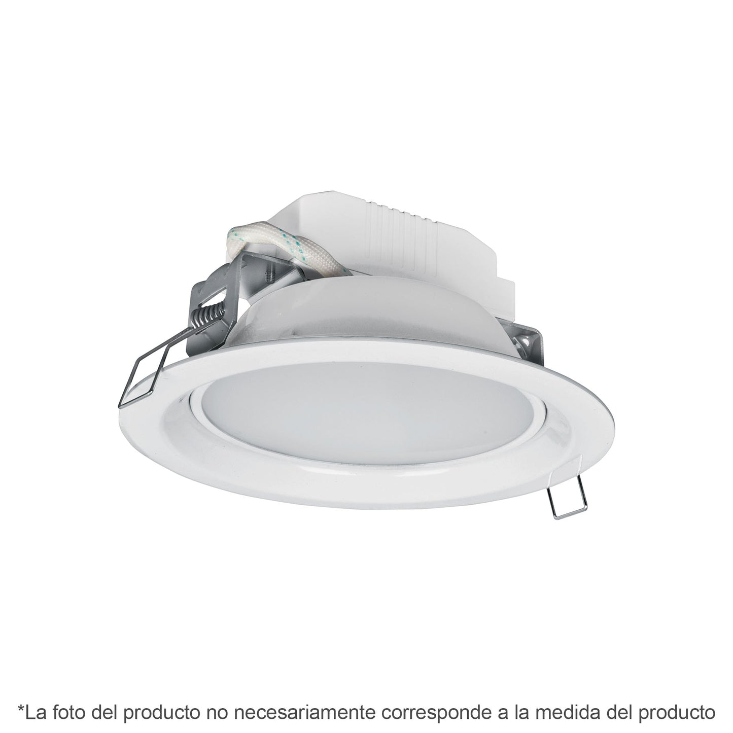 Luminario LED empotrable 5 W 3000 K, redondo, VOLTECK | EMP-100LC | 48094