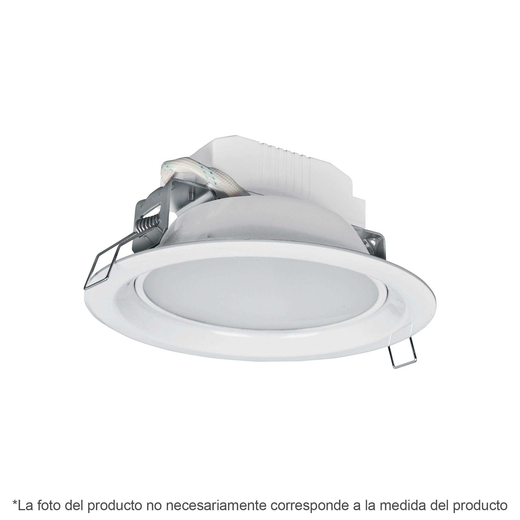 Luminario LED empotrable 5 W 3000 K, redondo, VOLTECK | EMP-100LC | 48094