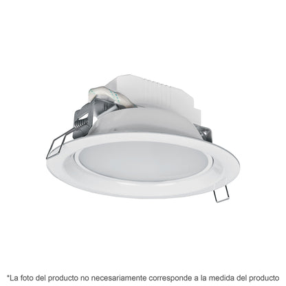 Luminario LED empotrable 5 W 3000 K, redondo, VOLTECK | EMP-100LC | 48094
