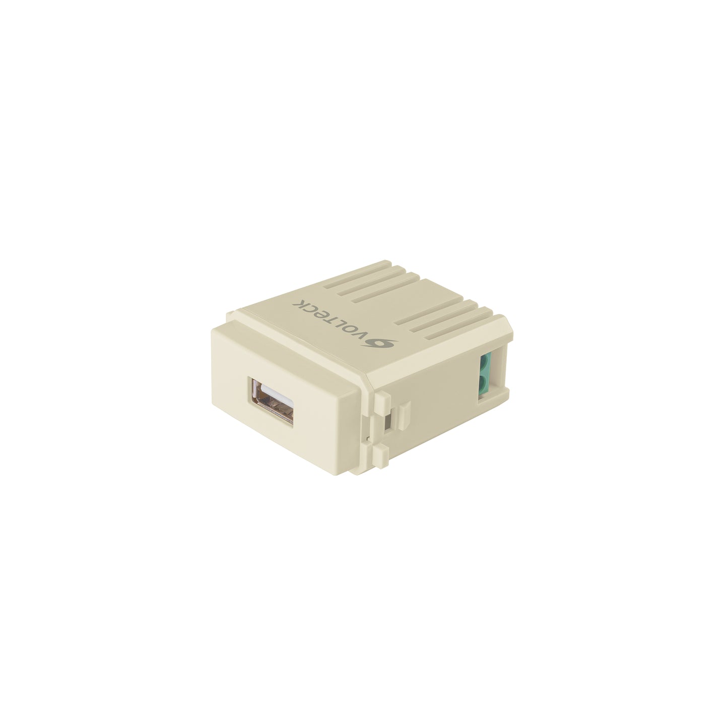 Módulo puerto USB, línea Italiana, color marfil, Volteck | CUSB-I | 48108