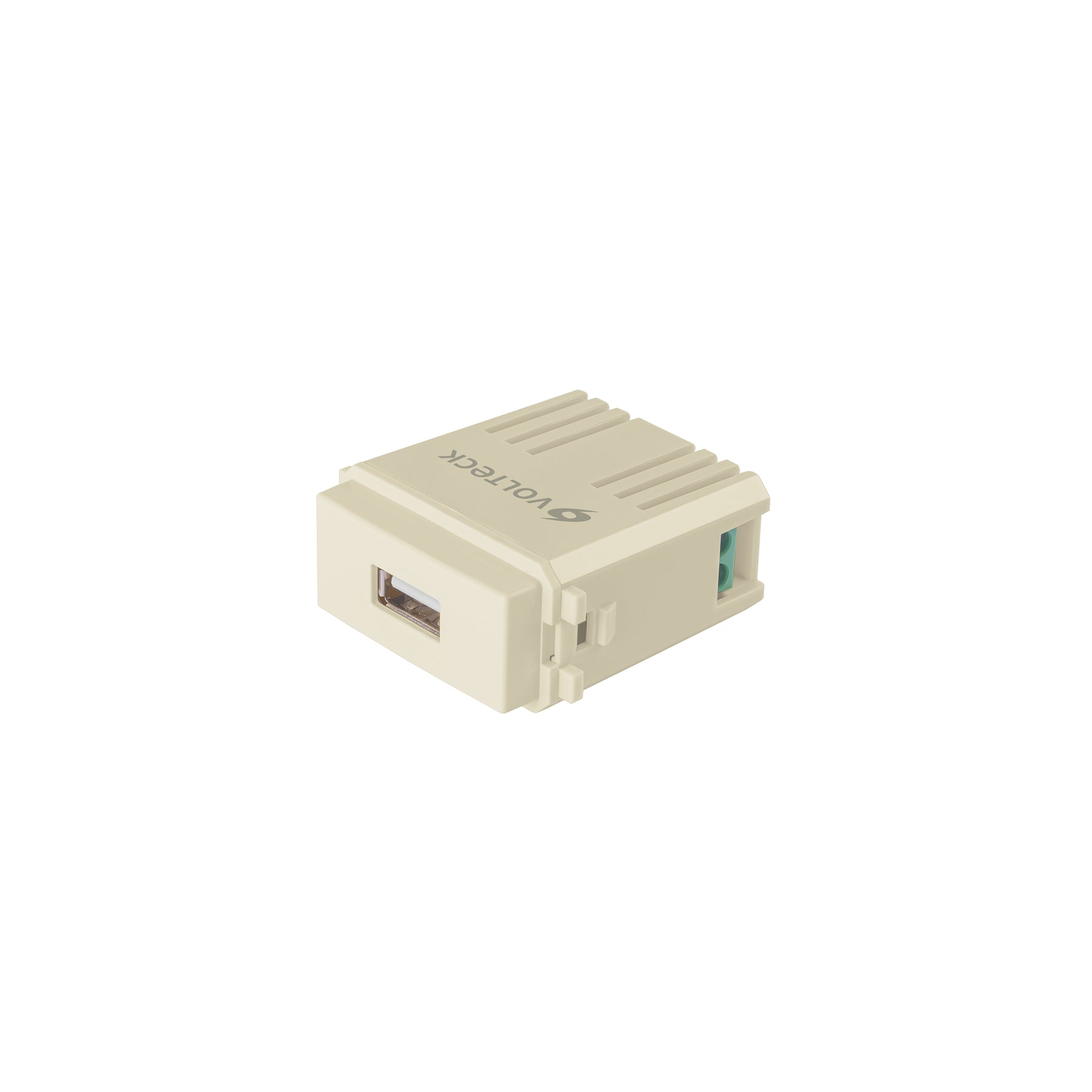 Módulo puerto USB, línea Italiana, color marfil, Volteck | CUSB-I | 48108