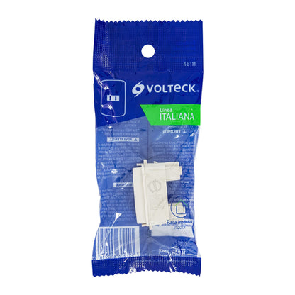 Contacto sencillo, 2 polos sin tierra, línea Italiana,marfil | CO-I | 48111