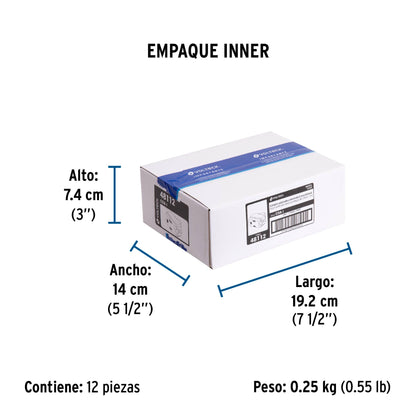 Contacto sencillo, 2 polos + tierra, línea Italiana, marfil | COA-I | 48112
