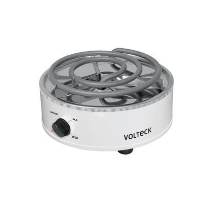 Parrilla eléctrica red. 1 quemador espiral, blanca, VOLTECK | PAEL-1R | 48125