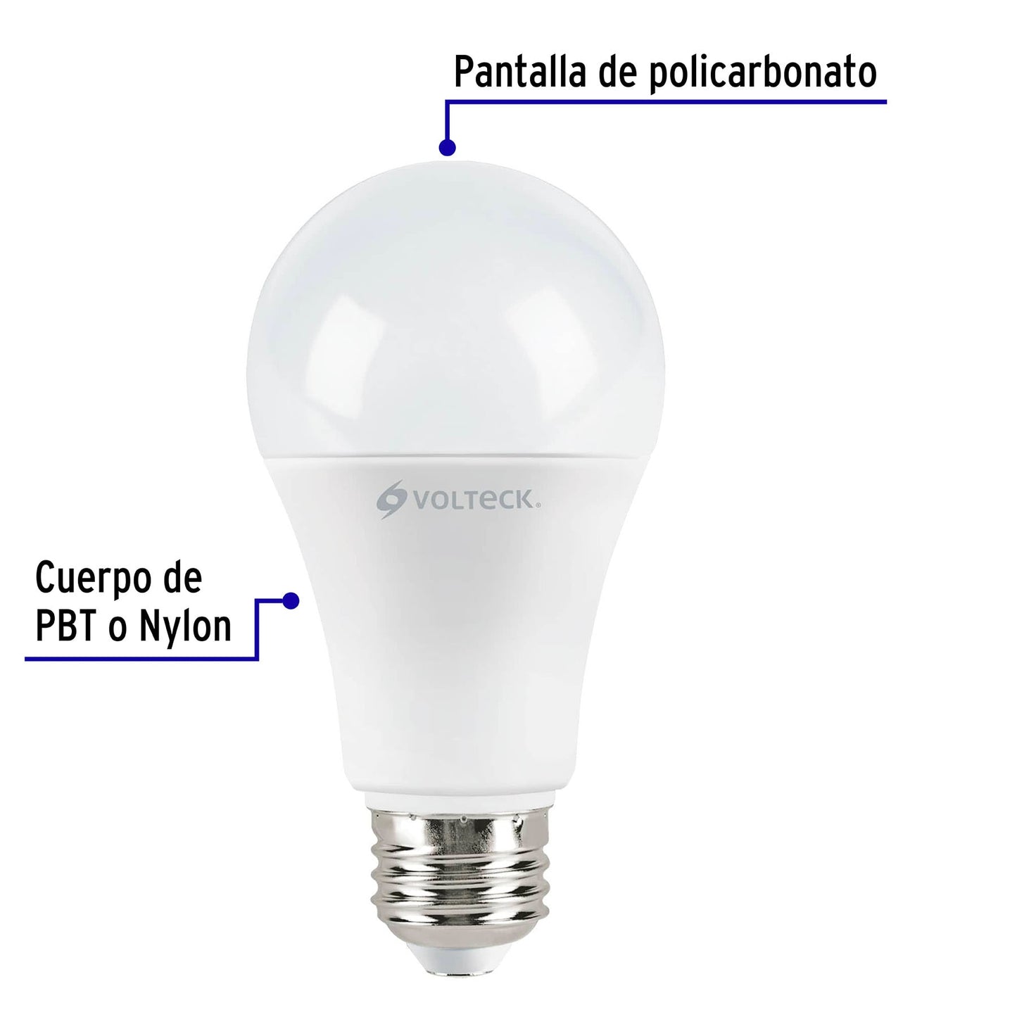 Pack de 4 lámparas LED A19 14 W (equiv. 100 W), luz de día | LED-100FX4 | 48128