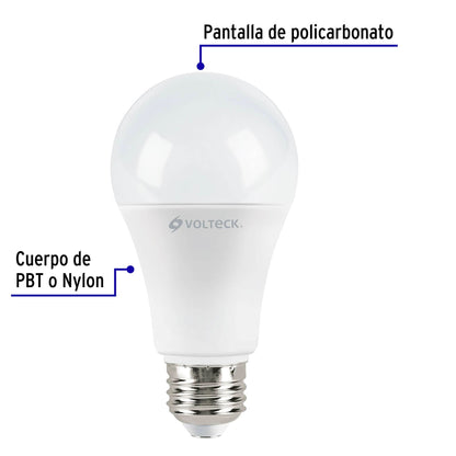 Pack de 4 lámparas LED A19 14 W (equiv. 100 W), luz de día | LED-100FX4 | 48128