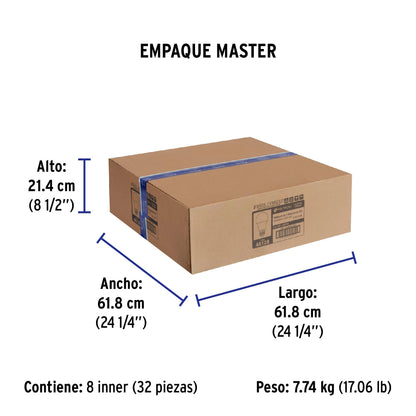 Pack de 4 lámparas LED A19 14 W (equiv. 100 W), luz de día | LED-100FX4 | 48128
