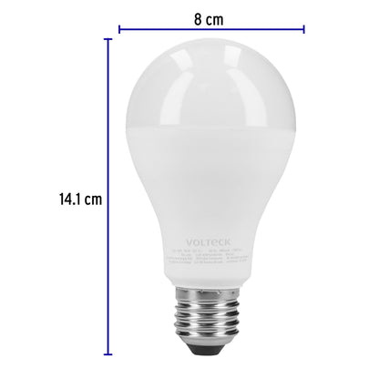 Pack de 4 lámparas LED A19 18 W (equiv. 125 W), luz de día | LED-125FX4 | 48129