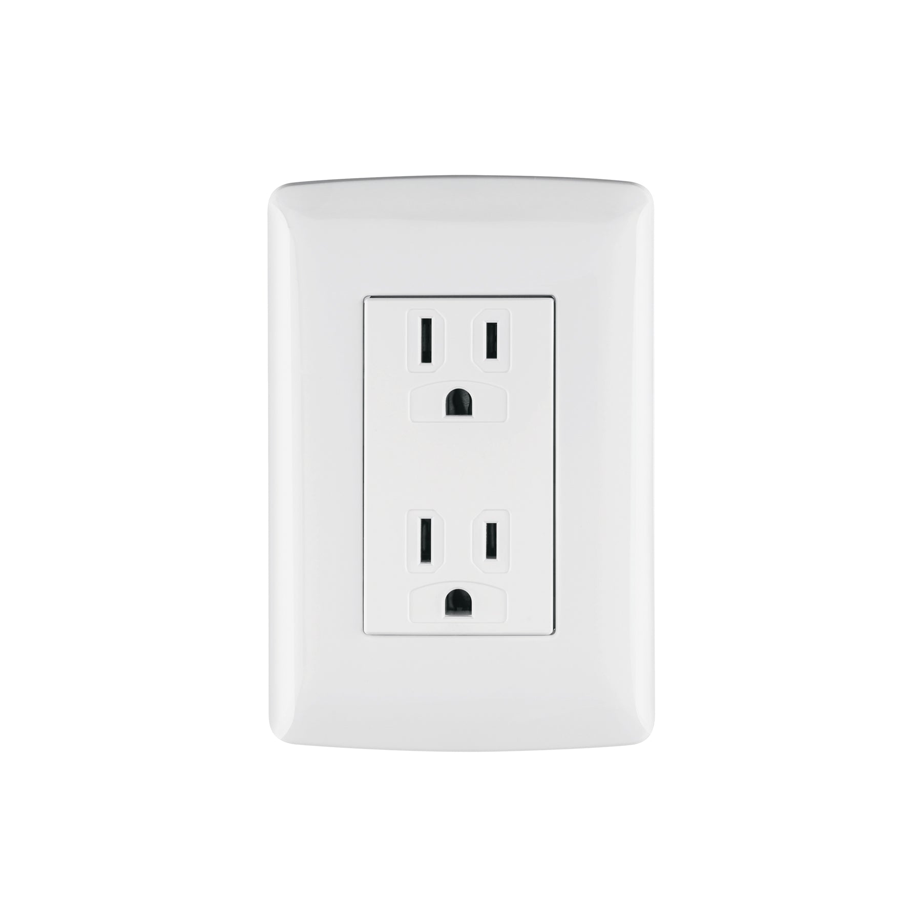 Contacto dúplex aterrizado, color blanco, línea Italiana | CODO-IB | 48130