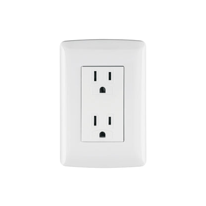 Contacto dúplex aterrizado, color blanco, línea Italiana | CODO-IB | 48130