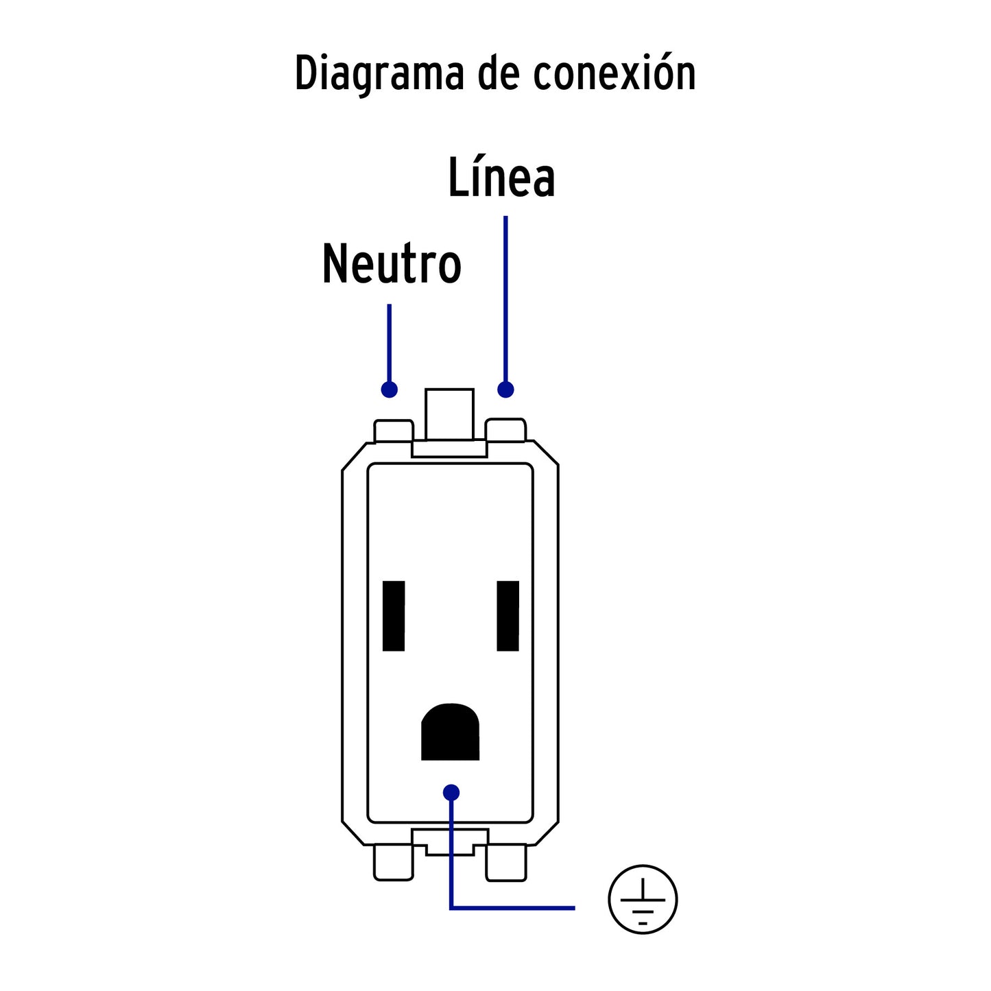 Contacto sencillo, 2 polos + tierra, línea Italiana, blanco | COA-IB | 48131