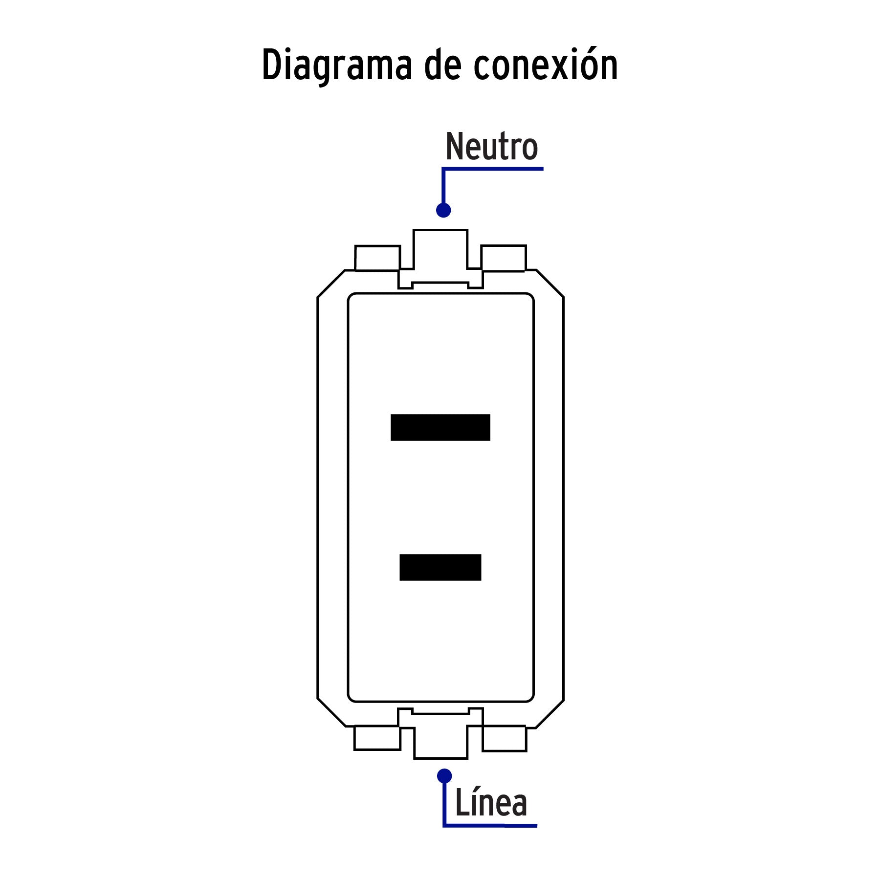 Contacto sencillo, 2polos, sin tierra, línea Italiana,blanco | CO-IB | 48135