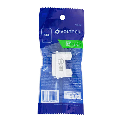 Contacto sencillo, 2polos, sin tierra, línea Italiana,blanco | CO-IB | 48135