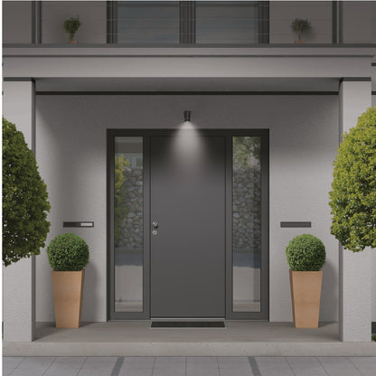 Arbotante de acento 1 spot negro, lámpara no incluida | ARB-203S | 48143