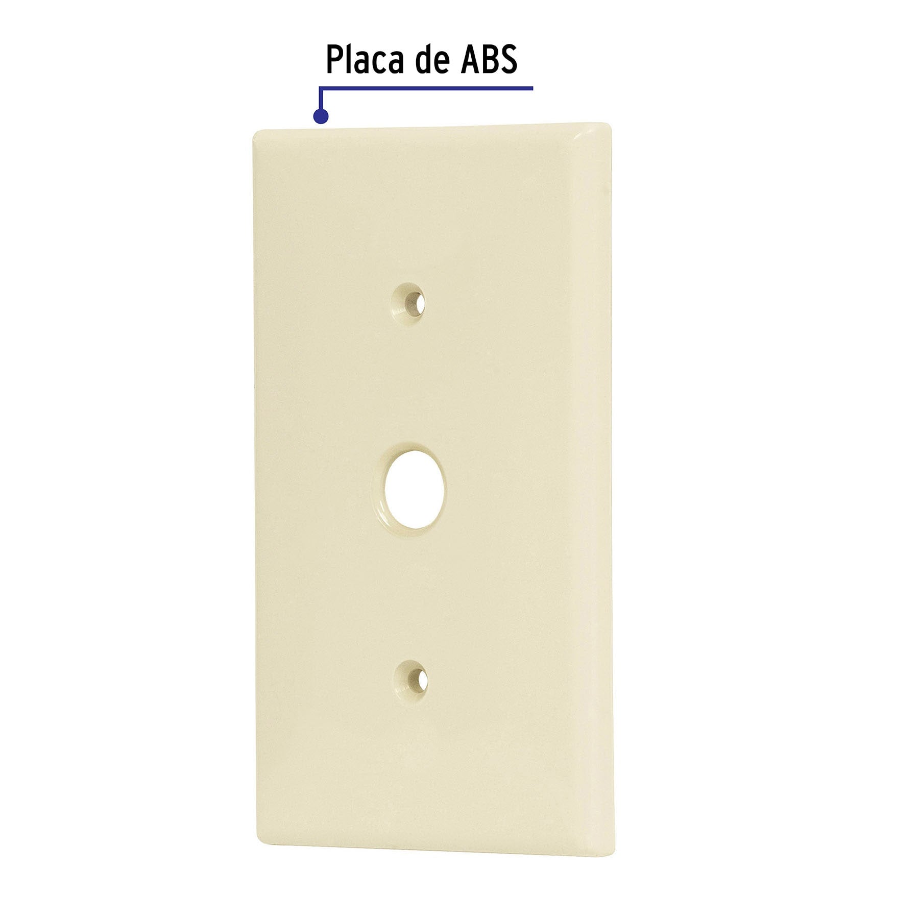 Placa de ABS para atenuador, Standard, marfil, Volteck | PPDI-S | 48170