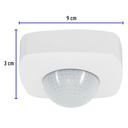 Sensor de movimiento para techo, alcance 20 m, Volteck | SEMO-20 | 48172