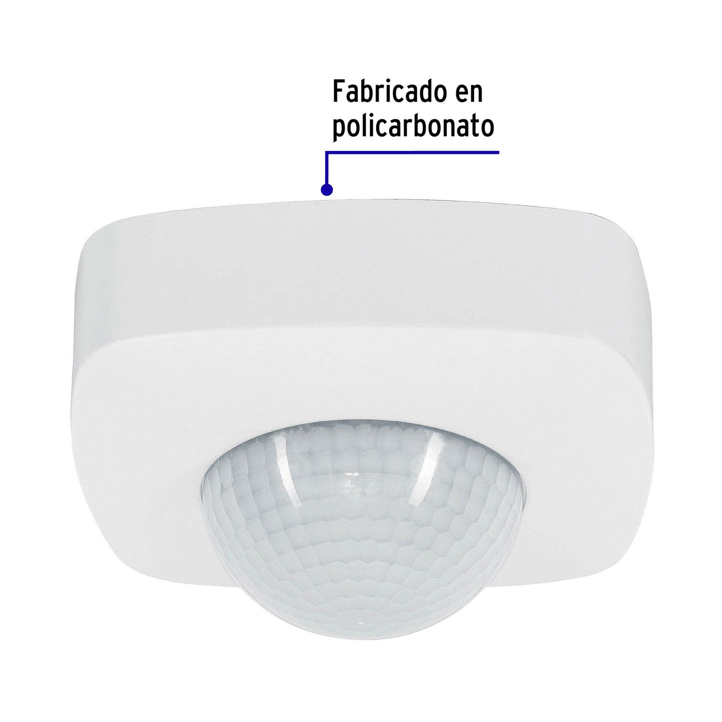 Sensor de movimiento para techo, alcance 20 m, Volteck | SEMO-20 | 48172