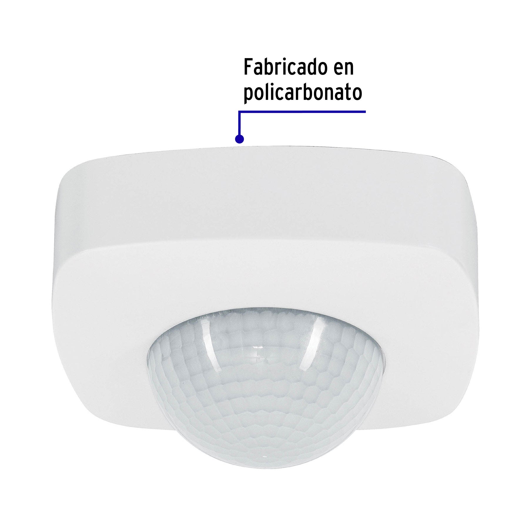 Sensor de movimiento para techo, alcance 20 m, Volteck | SEMO-20 | 48172