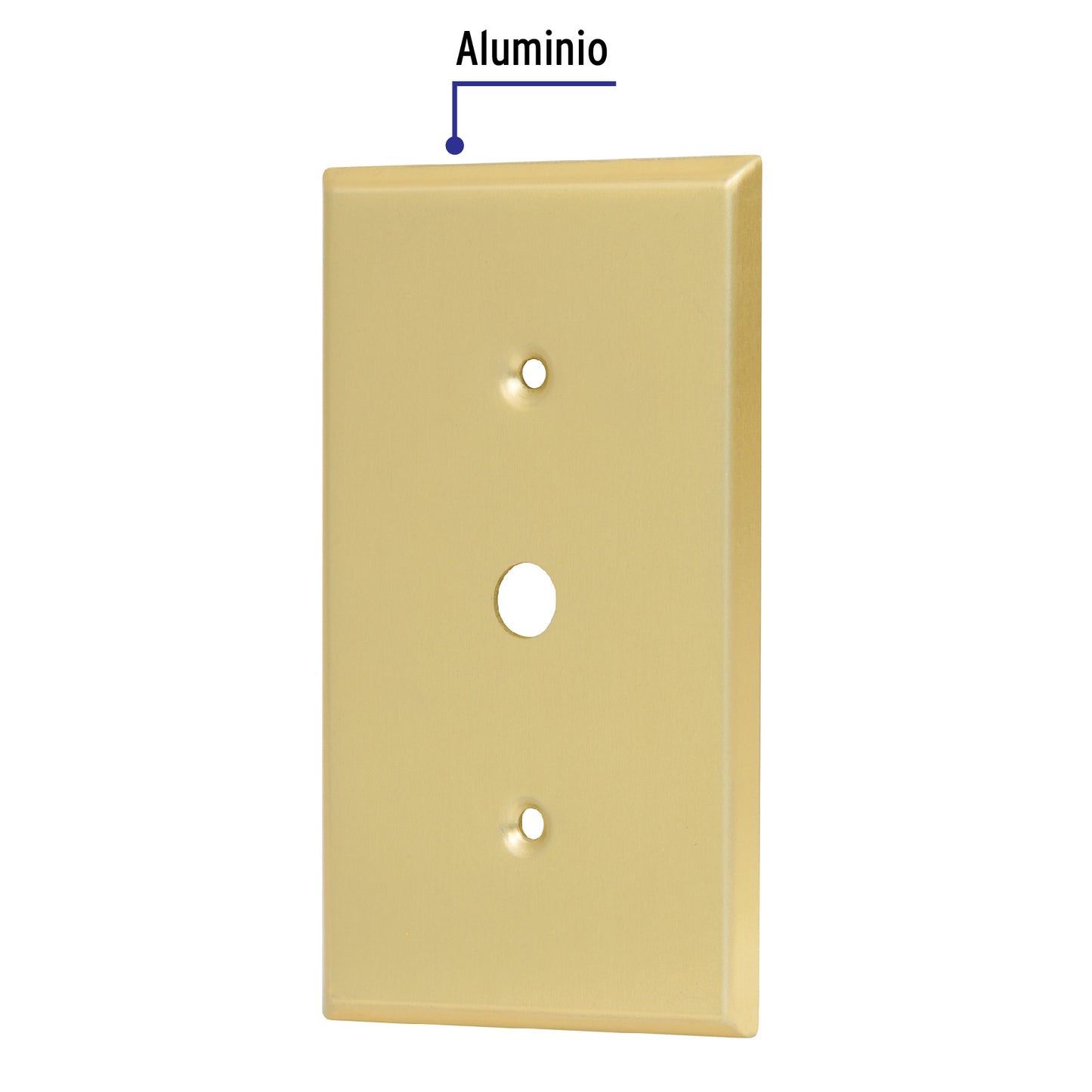 Placa para atenuador, de aluminio, línea Standard, Volteck | PADI-S | 48174