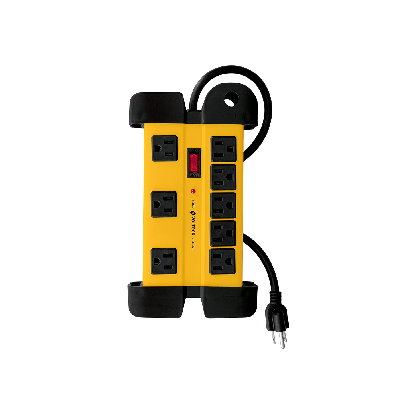 Multicontacto 14 AWG industrial supresor de picos 8 entradas | MUL-812X | 48188