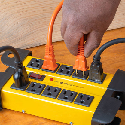 Multicontacto 14 AWG industrial supresor picos 10 entradas | MUL-1012X | 48190