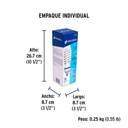 Lámpara espiral T5 55 W alta potencia luz de día, caja | F-55EC | 48216