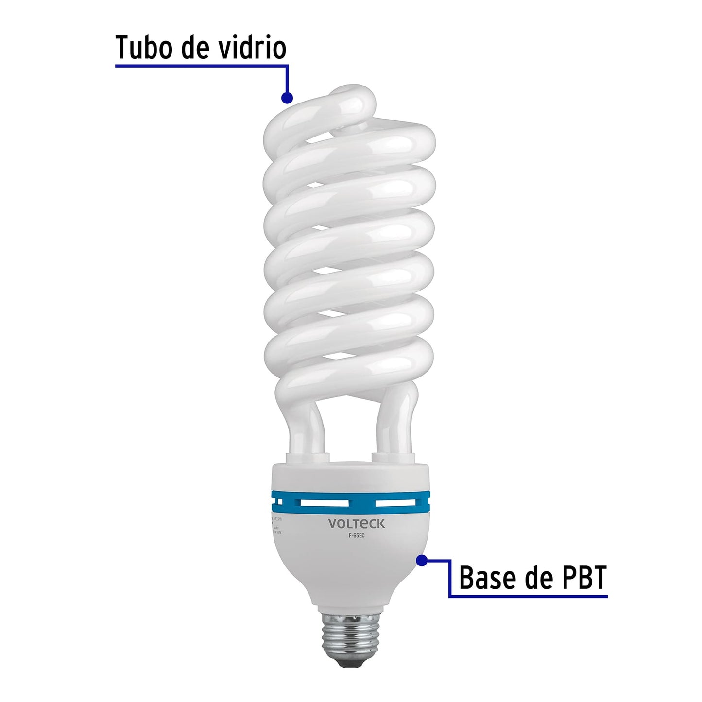 Lámpara espiral T5 65 W alta potencia luz de día, caja | F-65EC | 48217