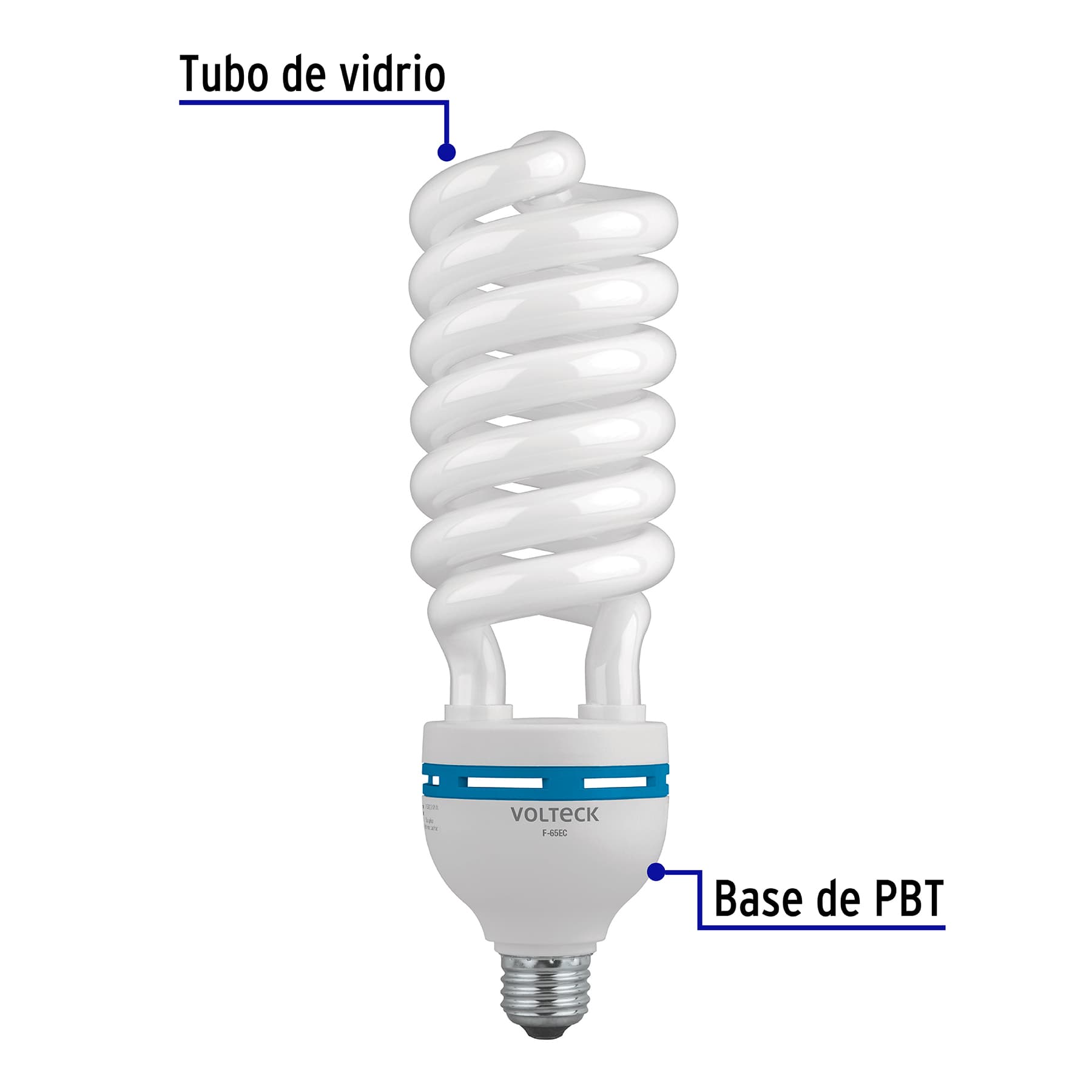 Lámpara espiral T5 65 W alta potencia luz de día, caja | F-65EC | 48217