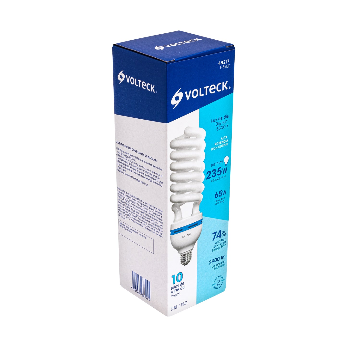 Lámpara espiral T5 65 W alta potencia luz de día, caja | F-65EC | 48217