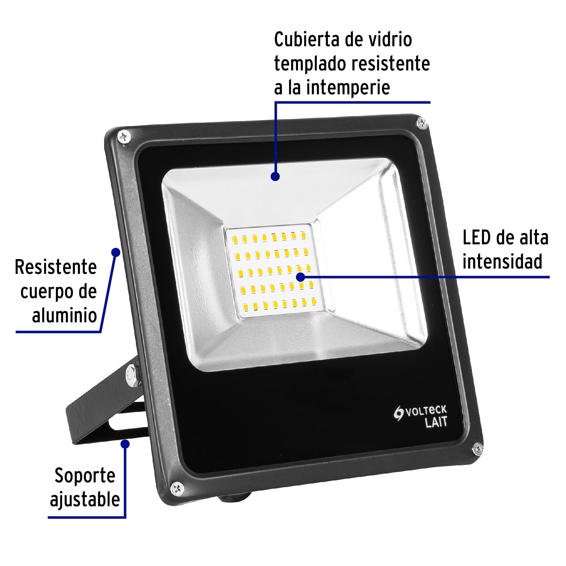 Reflector LED para exteriores 20W 6500K, VOLTECK | REF-301L | 48219